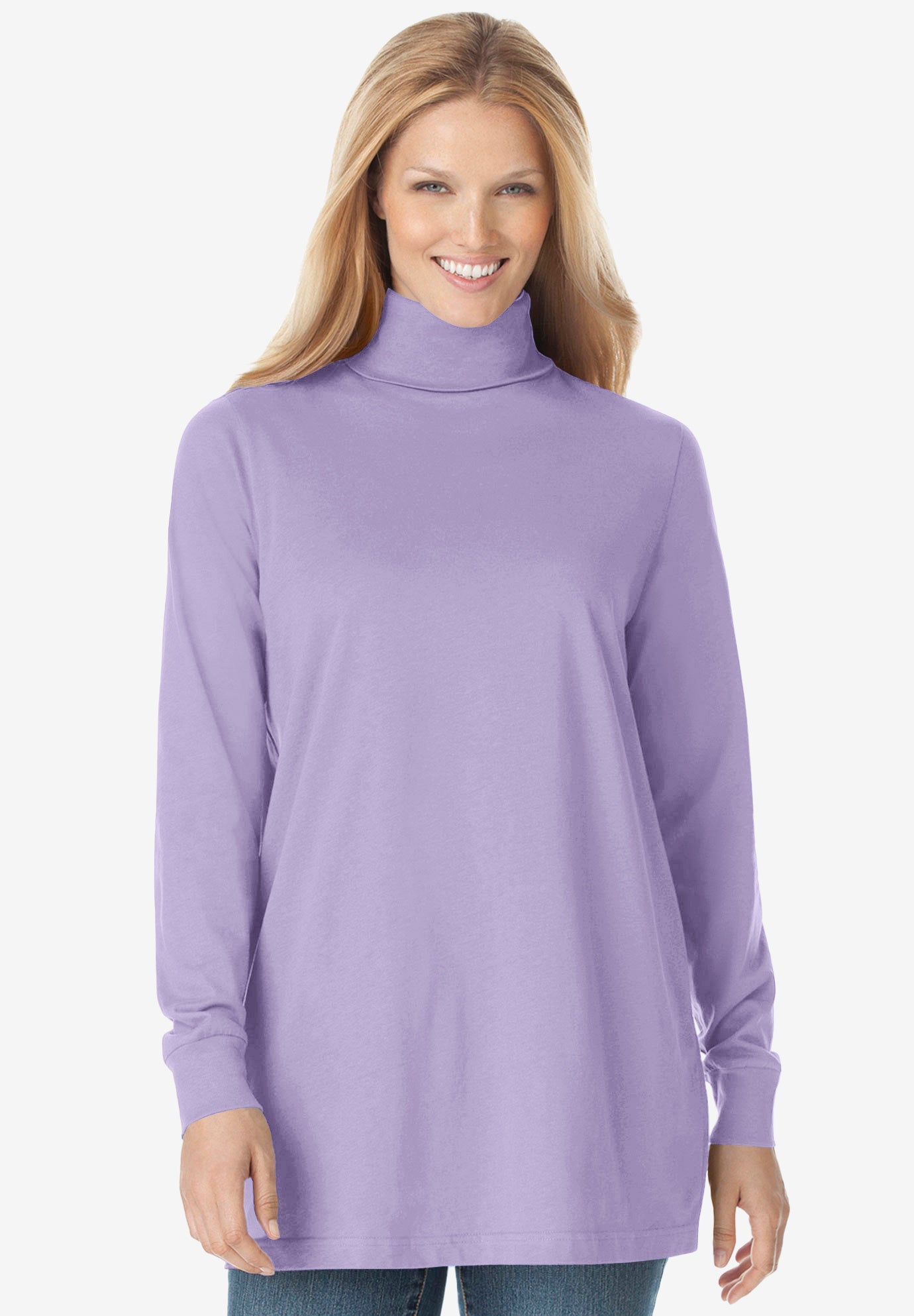 Perfect Long-Sleeve Turtleneck Tee image number 0