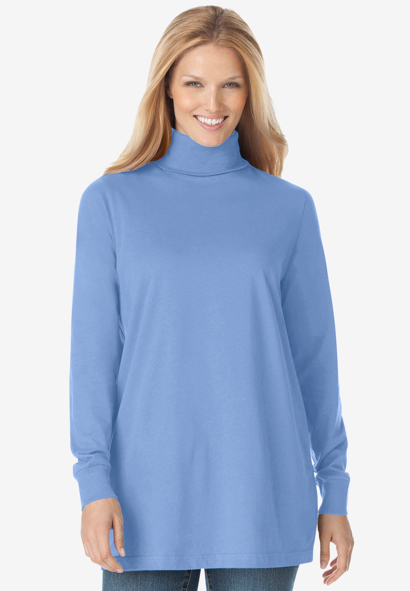 Perfect Long-Sleeve Turtleneck Tee image number 0