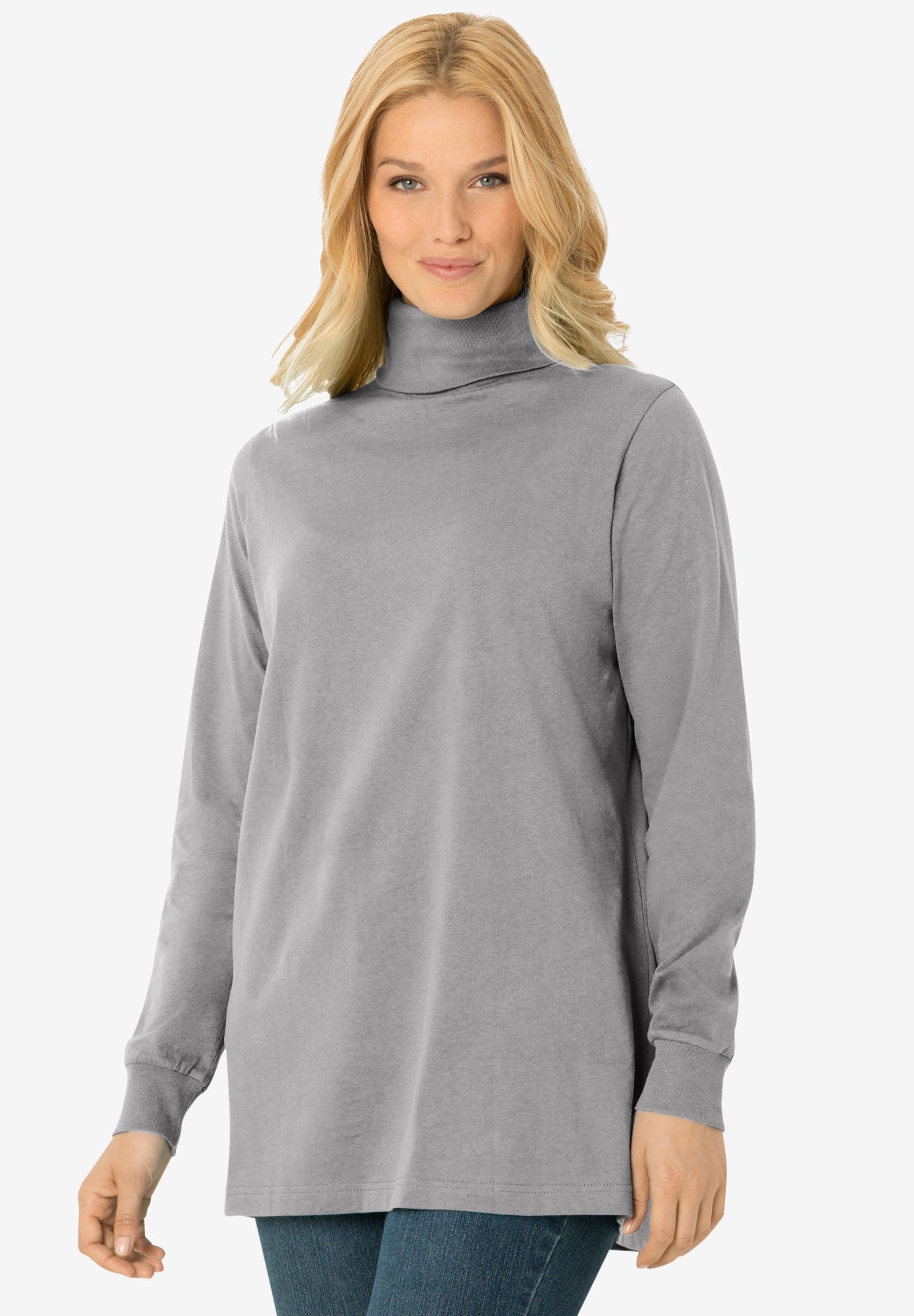 Perfect Long-Sleeve Turtleneck Tee image number 0