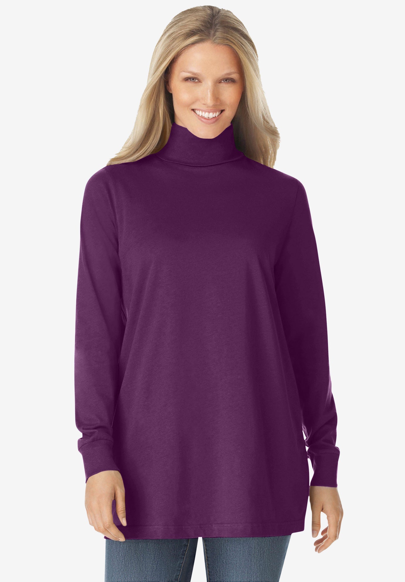 Perfect Long-Sleeve Turtleneck Tee image number 0