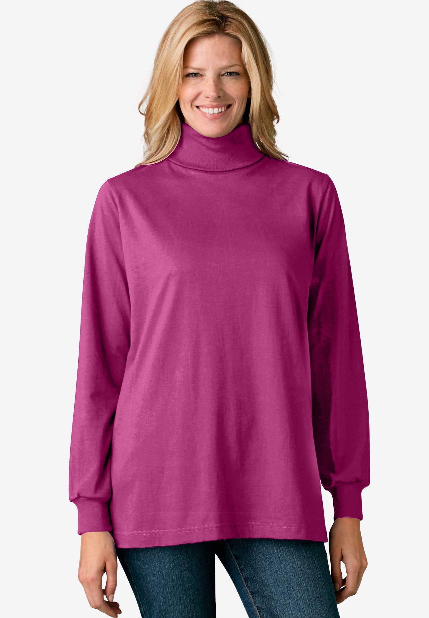 Perfect Long-Sleeve Turtleneck Tee image number 0