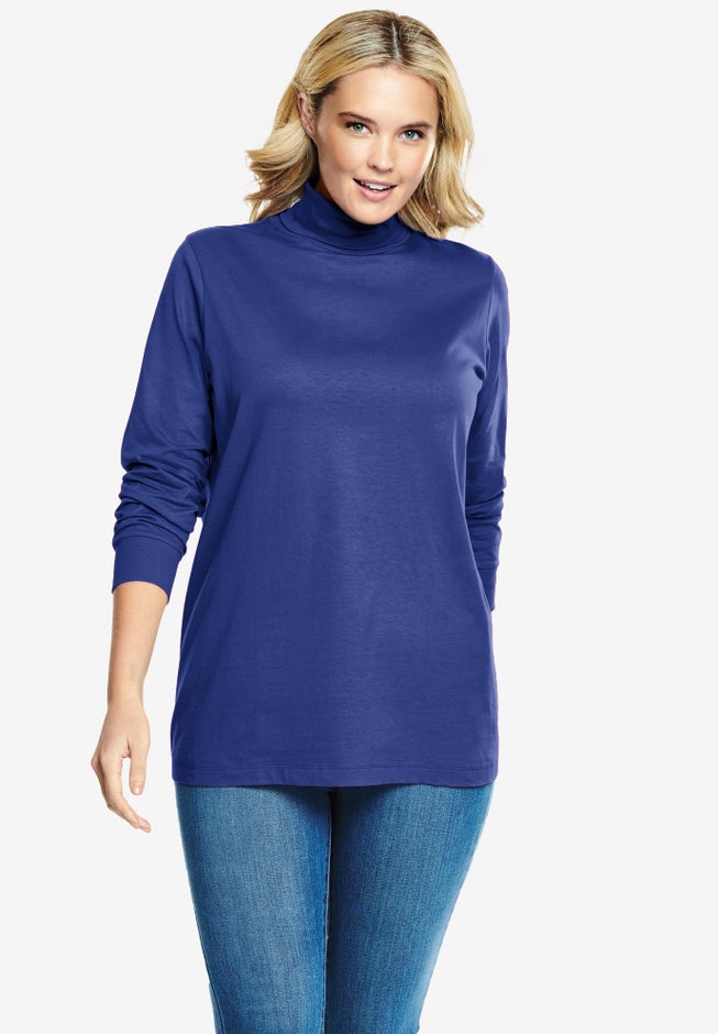 Perfect Long-Sleeve Turtleneck Tee image number 0