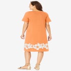 Perfect Short-Sleeve V-Neck Tee Dress image number null