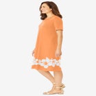 Perfect Short-Sleeve V-Neck Tee Dress image number null