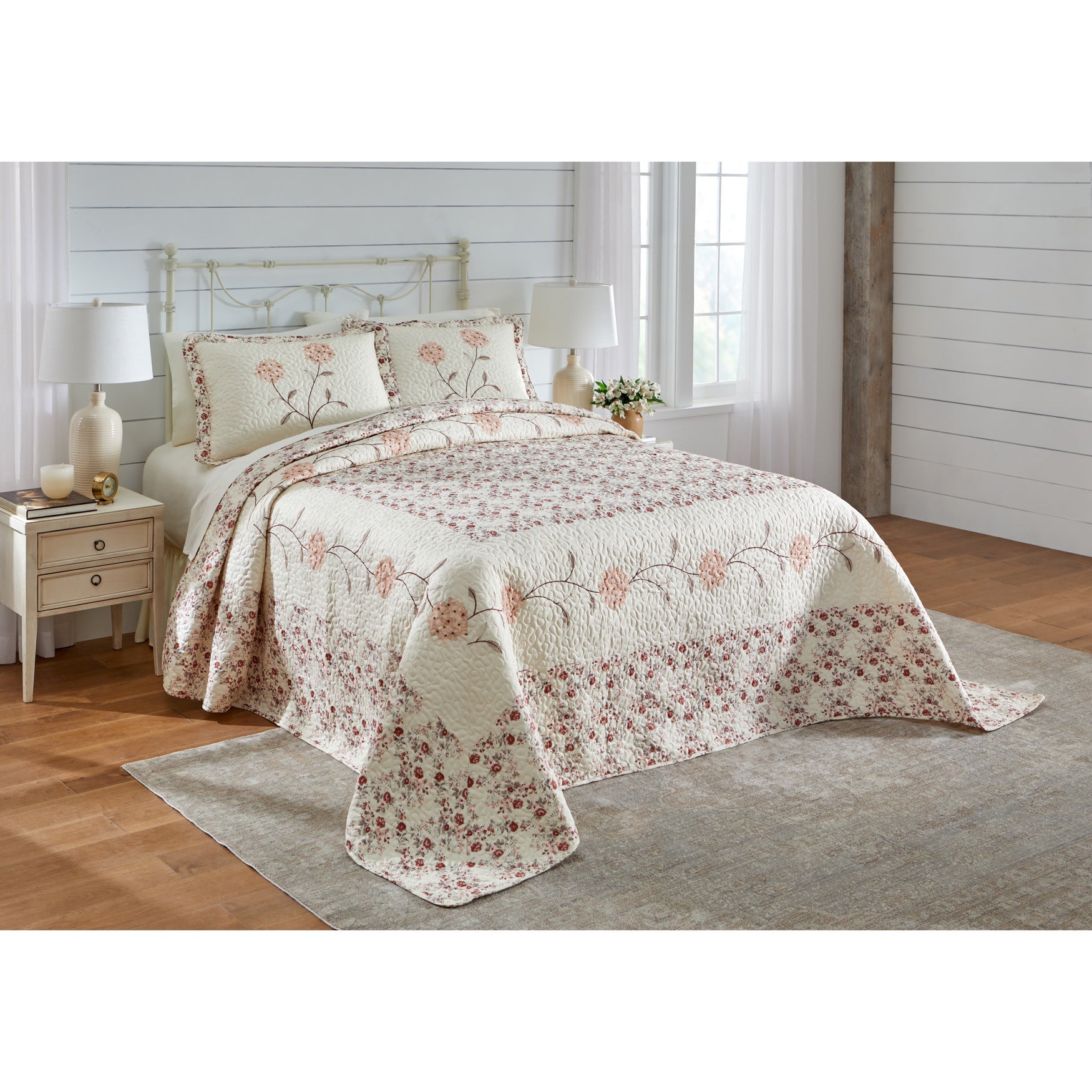 Margaret Embroidered Bedspread image number 0