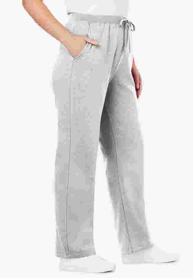 Womens Plus-Size Better-Fleece Pull-On Drawstring Sweatpants image number 3