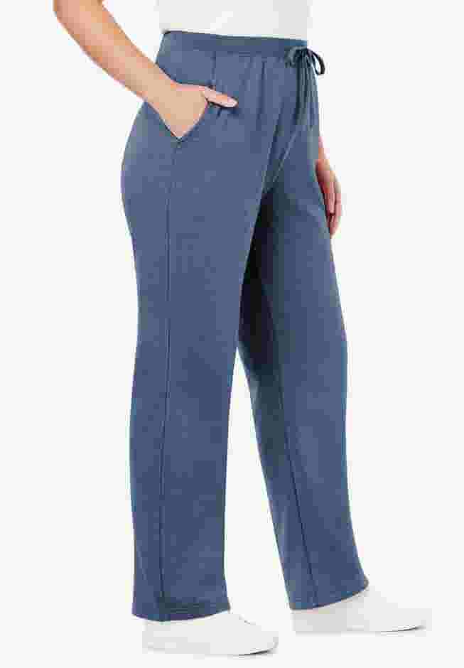 Womens Plus-Size Better-Fleece Pull-On Drawstring Sweatpants image number 2