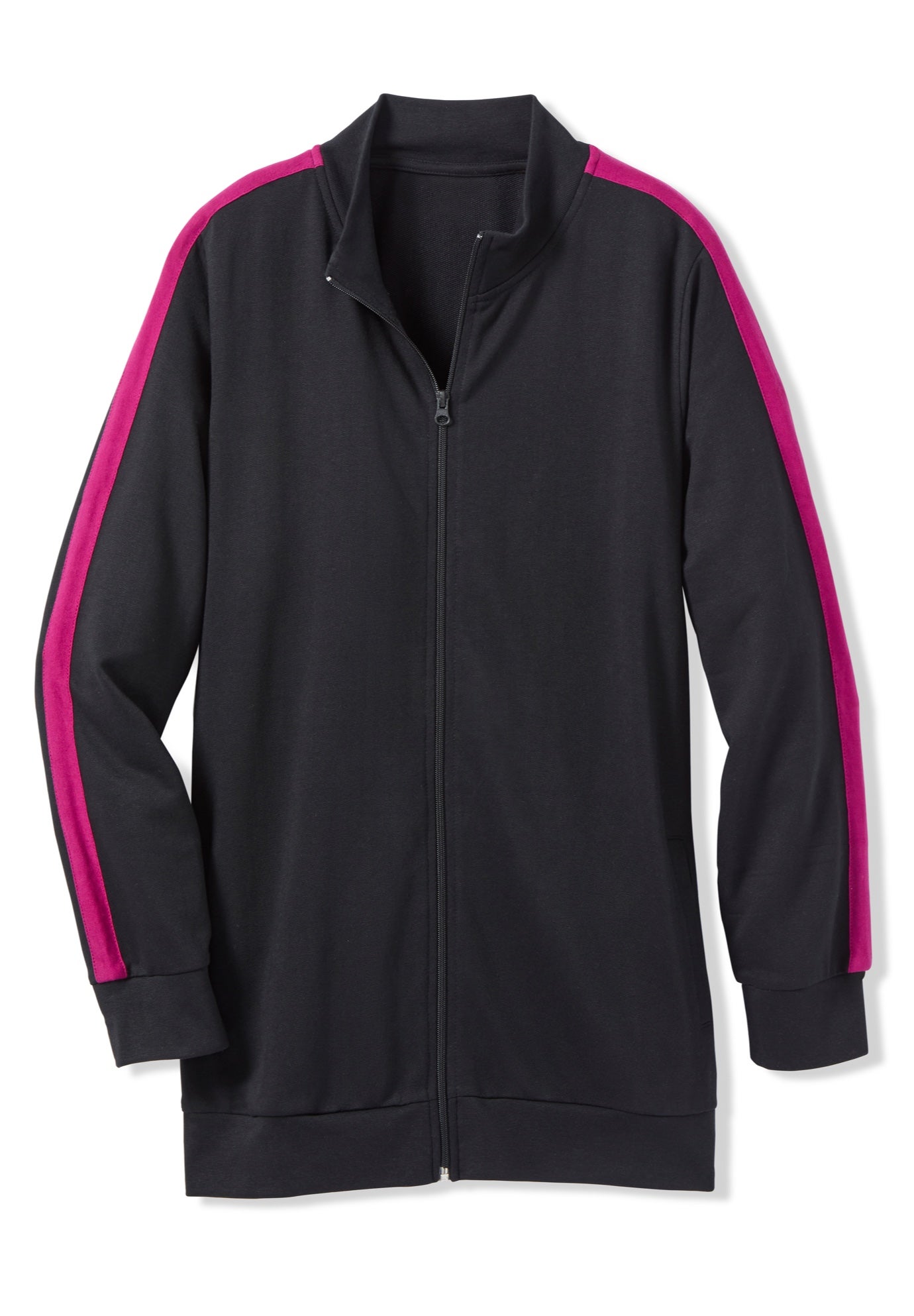 Side Stripe French Terry Zip Jacket image number 2