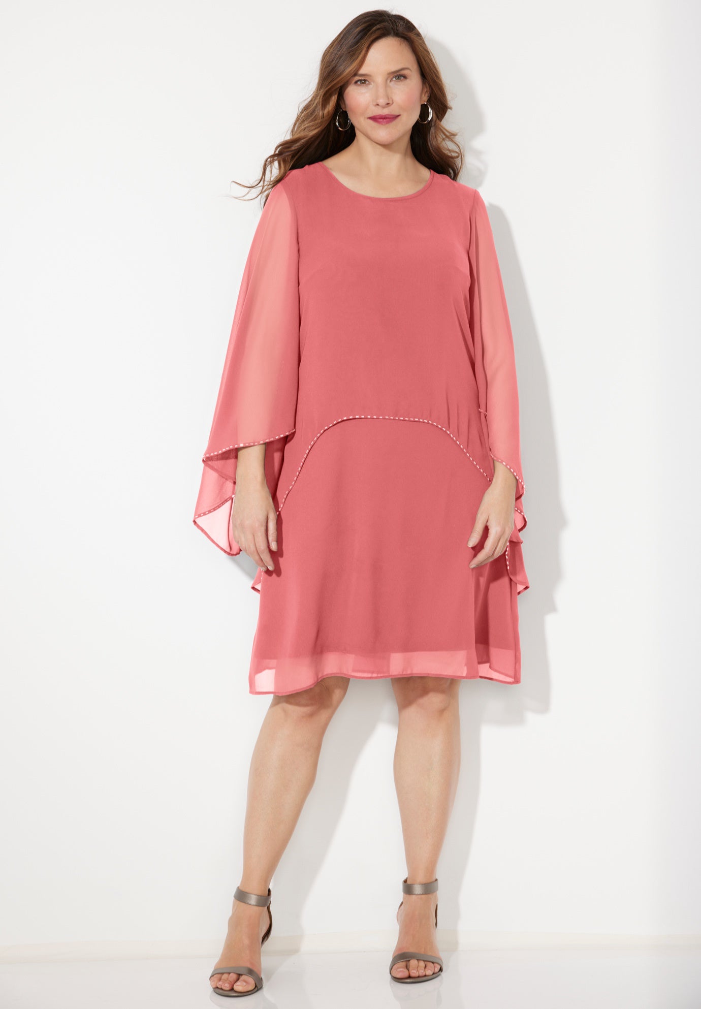 Sheer Elegance Chiffon Dress image number 0