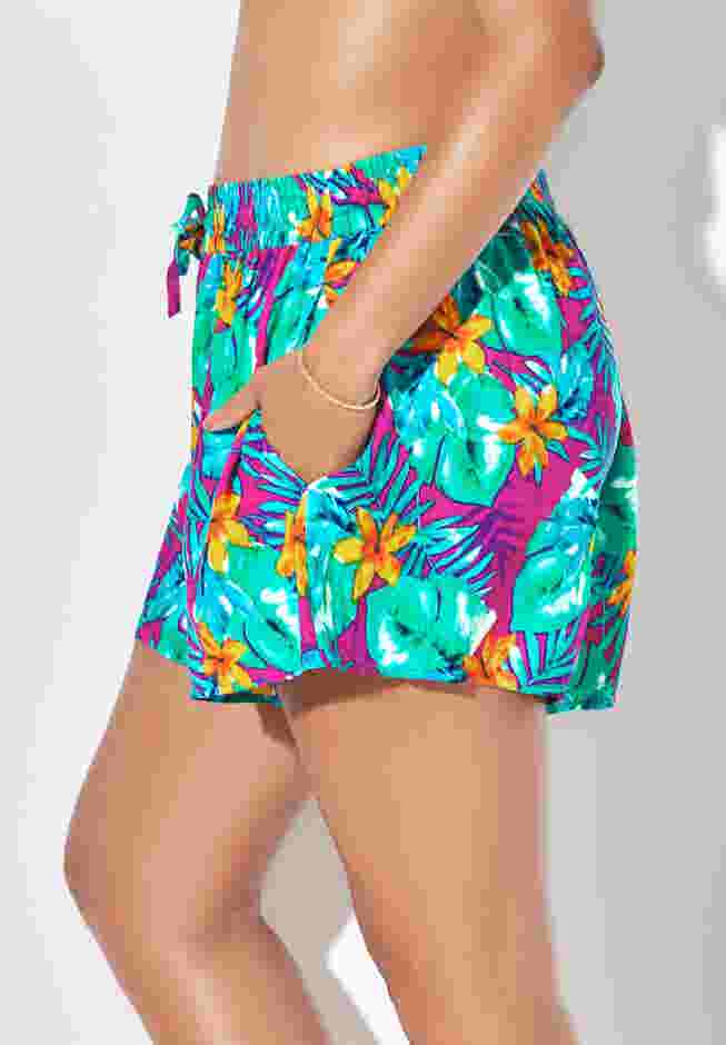 Emma Tie-Front Beach Shorts image number 2