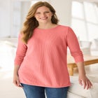 Ultra Soft Waffle Thermal Sweatshirt image number null