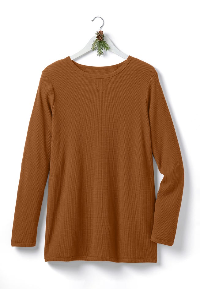 Ultra Soft Waffle Thermal Sweatshirt image number 1