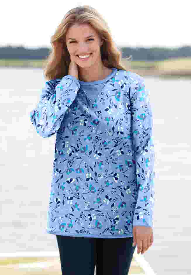 Ultra Soft Waffle Thermal Sweatshirt image number 14