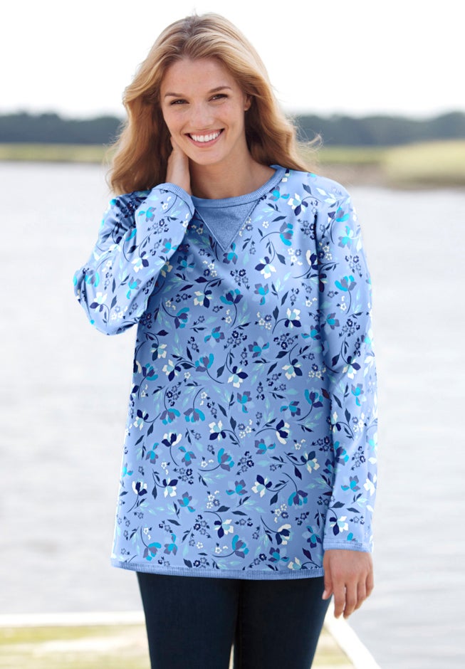 Ultra Soft Waffle Thermal Sweatshirt image number 13