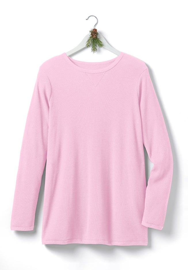 Ultra Soft Waffle Thermal Sweatshirt image number 2