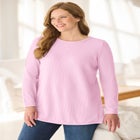 Ultra Soft Waffle Thermal Sweatshirt image number null