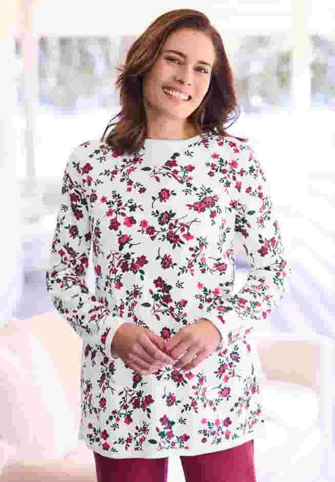 Ultra Soft Waffle Thermal Sweatshirt image number 10