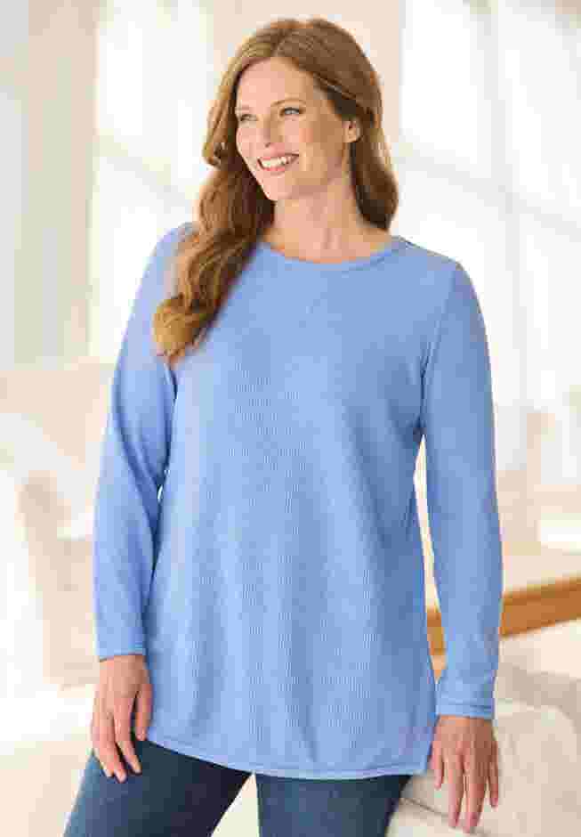 Waffle Thermal Sweatshirt image number 3