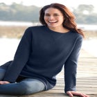 Ultra Soft Waffle Thermal Sweatshirt image number null