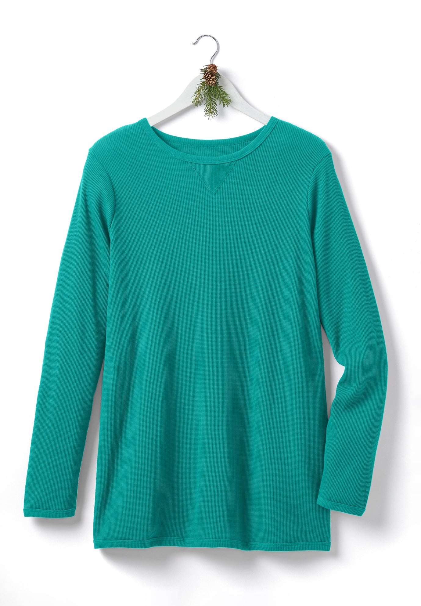 Ultra Soft Waffle Thermal Sweatshirt image number 2