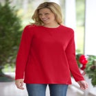 Ultra Soft Waffle Thermal Sweatshirt image number null