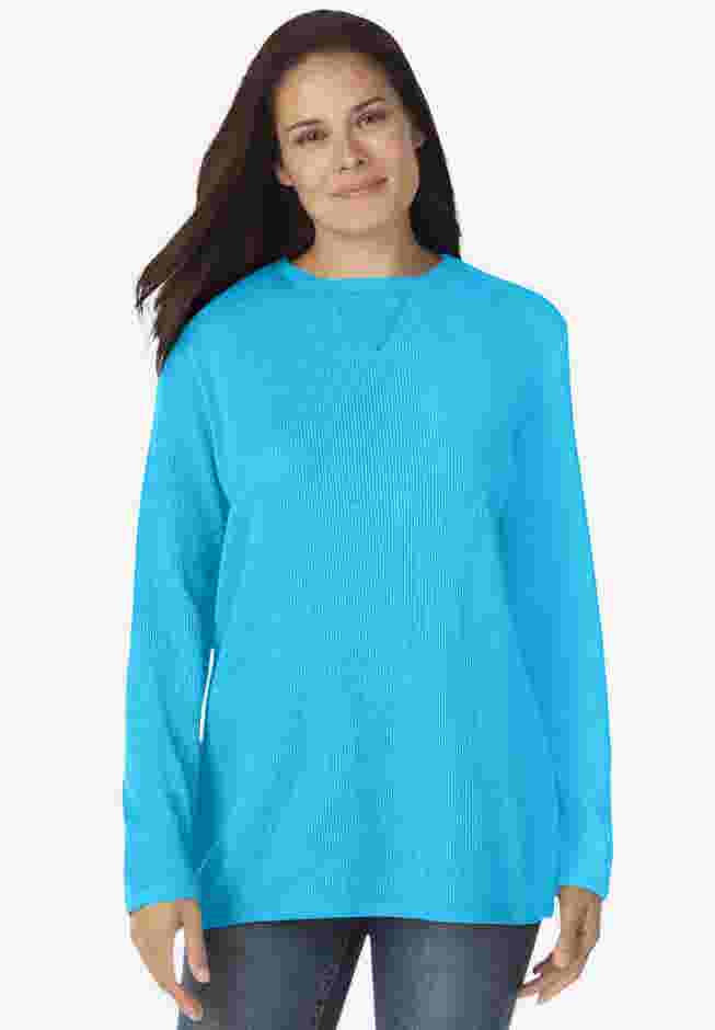Waffle Thermal Sweatshirt image number 4