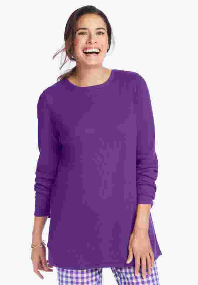 Waffle Thermal Sweatshirt image number 6
