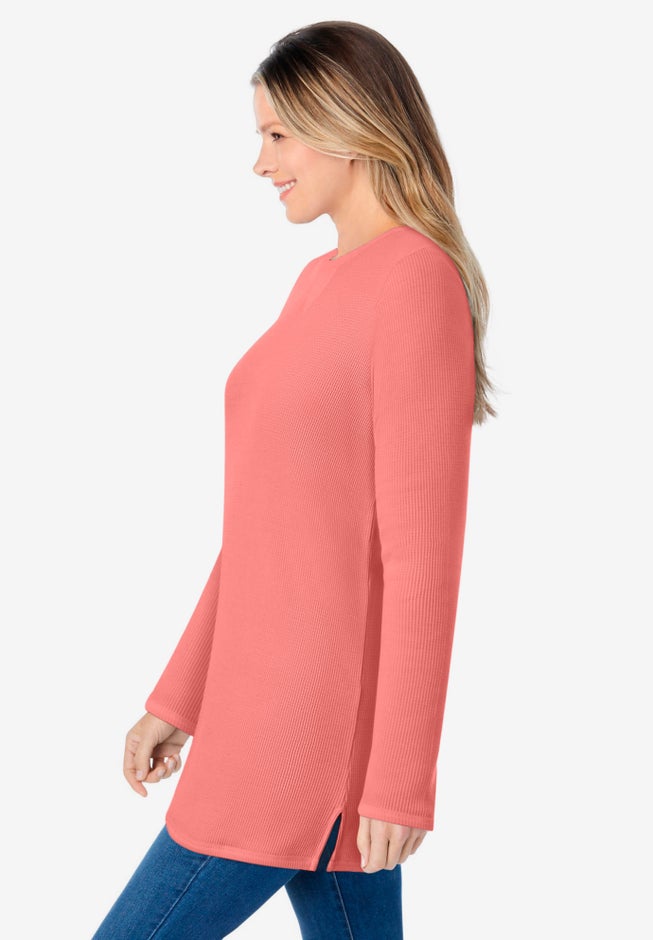 Ultra Soft Waffle Thermal Sweatshirt image number 5