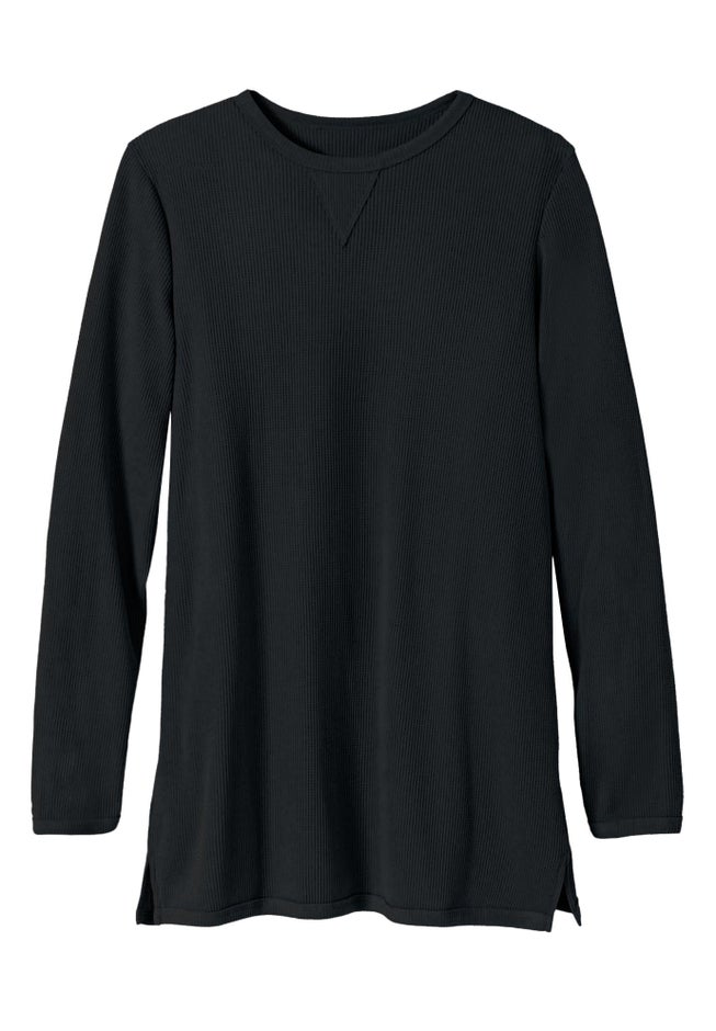 Ultra Soft Waffle Thermal Sweatshirt image number 2