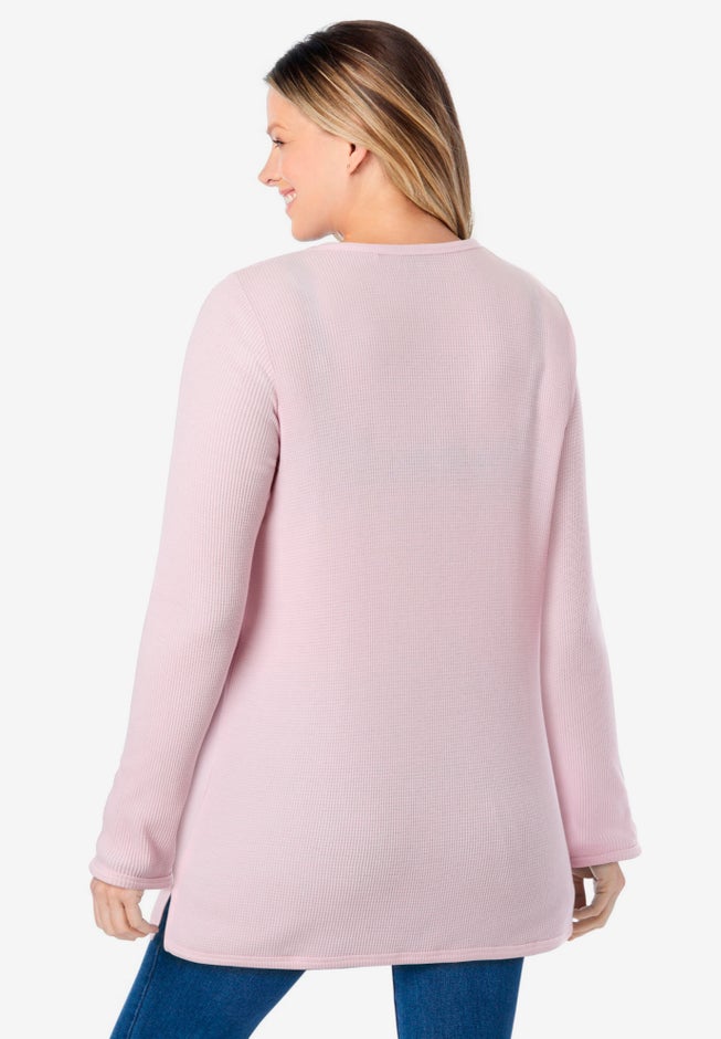 Ultra Soft Waffle Thermal Sweatshirt image number 4