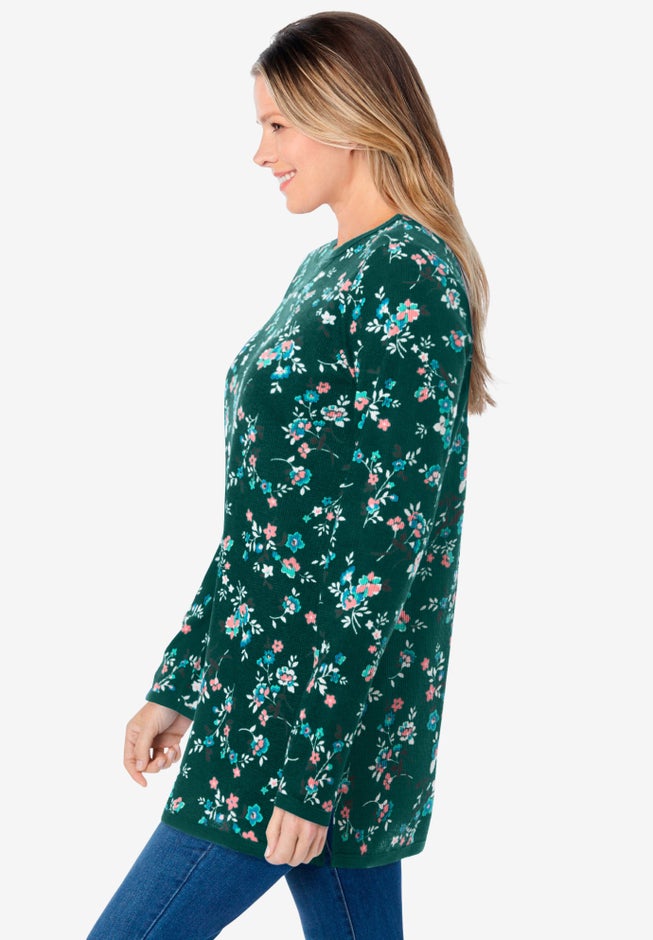 Ultra Soft Waffle Thermal Sweatshirt image number 3