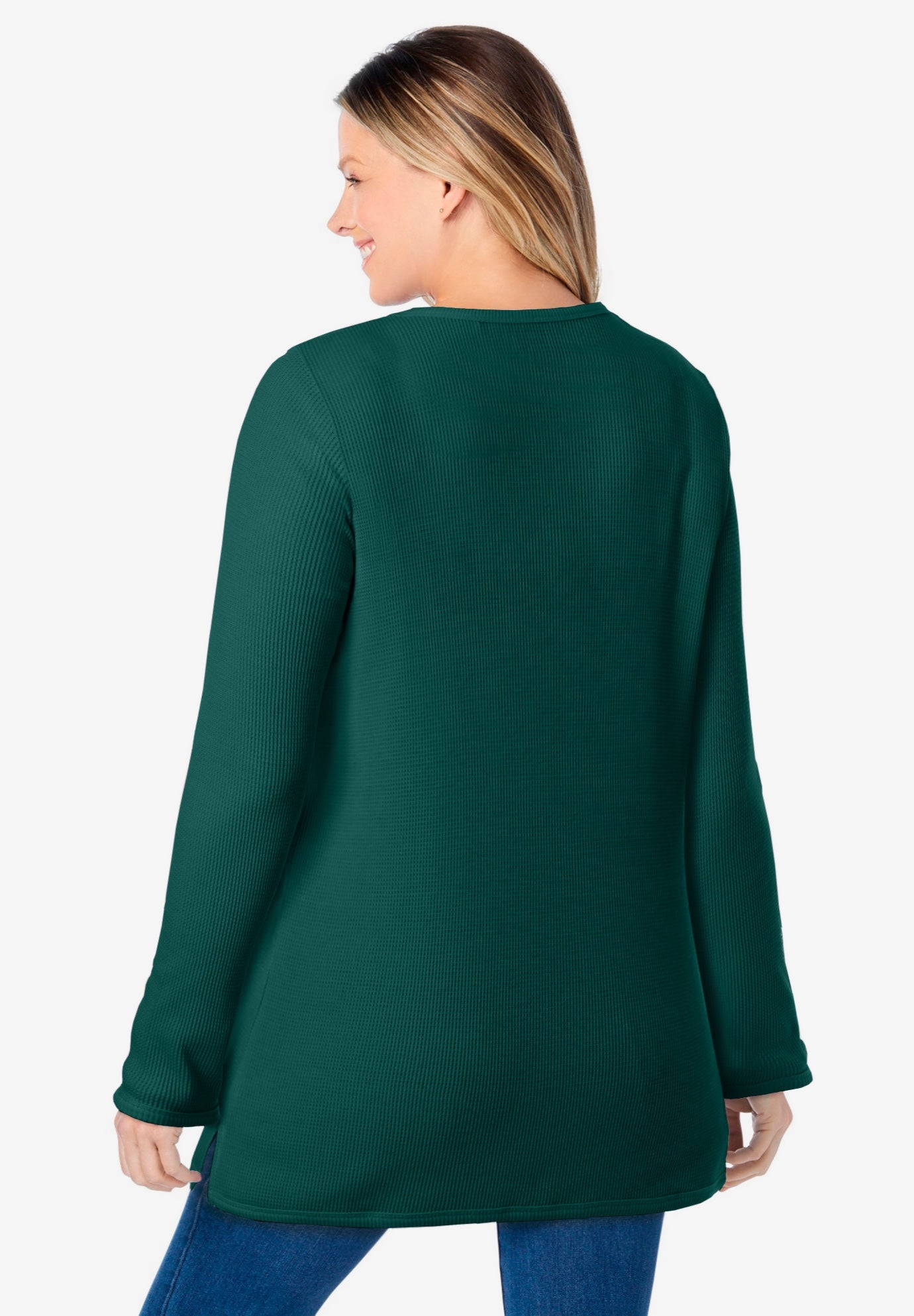 Ultra Soft Waffle Thermal Sweatshirt image number 4