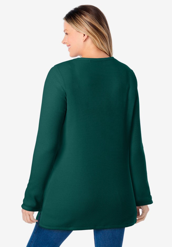 Ultra Soft Waffle Thermal Sweatshirt image number 4