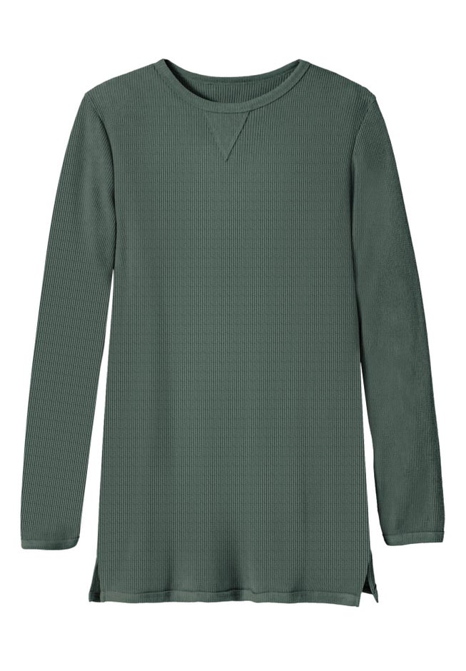 Ultra Soft Waffle Thermal Sweatshirt image number 2