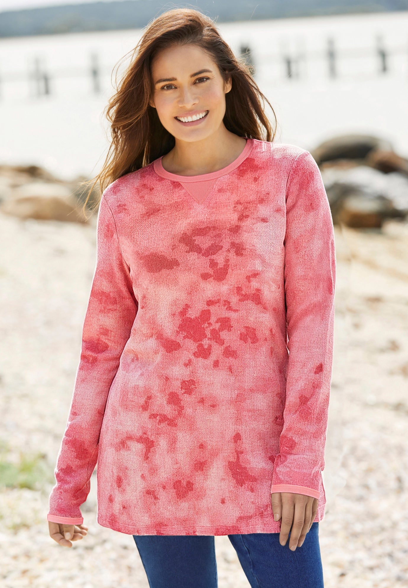 Ultra Soft Waffle Thermal Sweatshirt image number 0