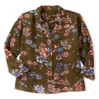 Crinkle Button-Front Shirt image number null