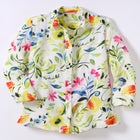 Crinkle Button-Front Shirt image number null