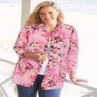 Crinkle Button-Front Shirt image number null