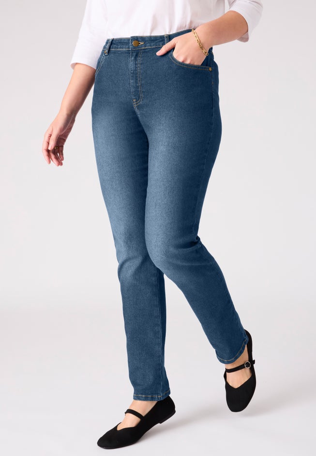 Straight-Leg Clean Jeans image number 0