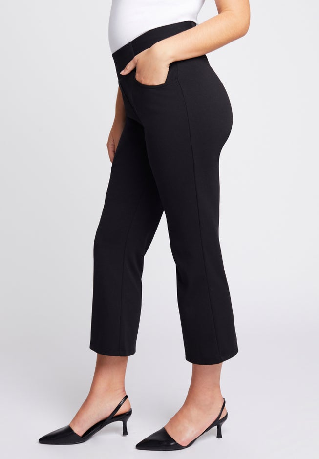 FormFit Ponte Cropped Flare Pant image number null