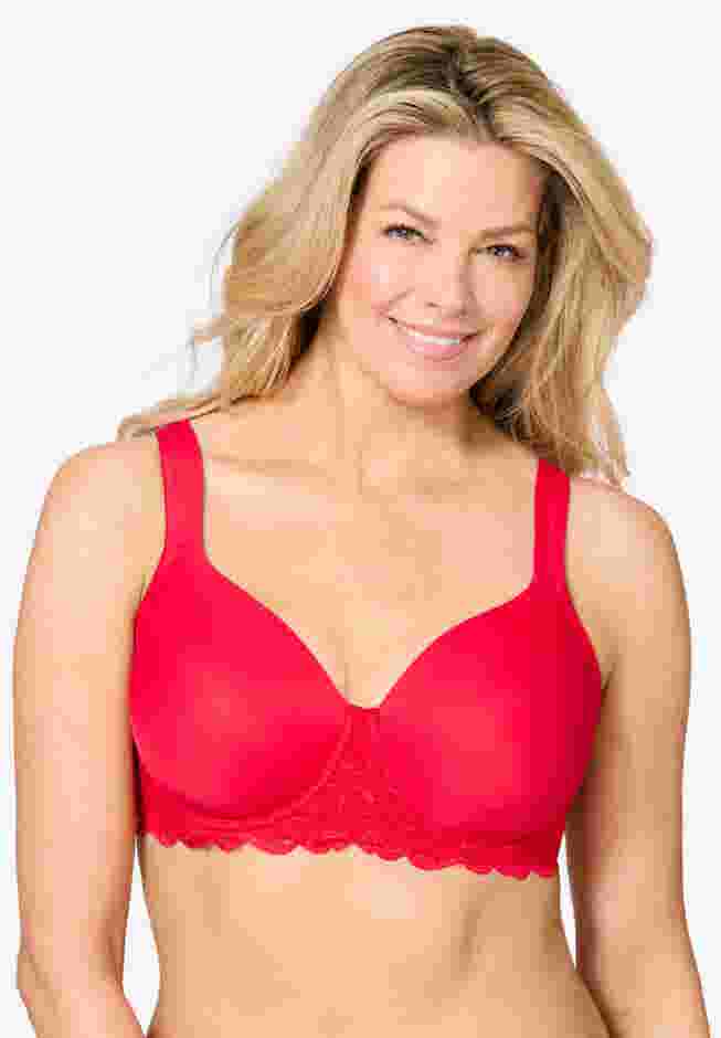 Leading Lady® The Chloe Lace Band Molded Underwire T-Shirt Bra image number 0