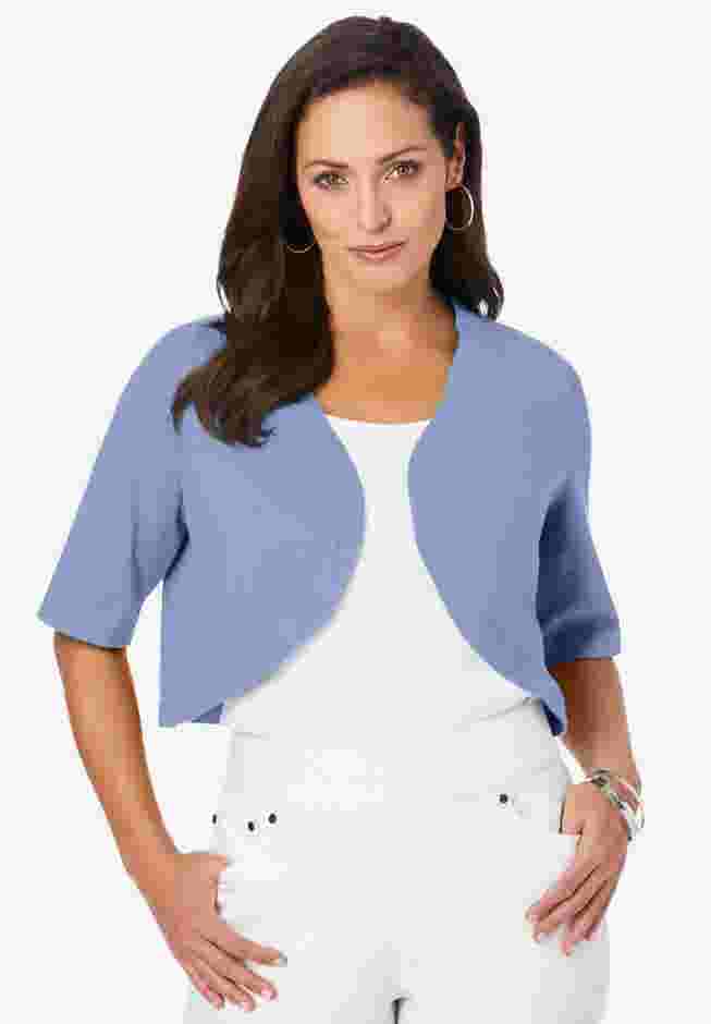 Curved Hem Shrug image number 0