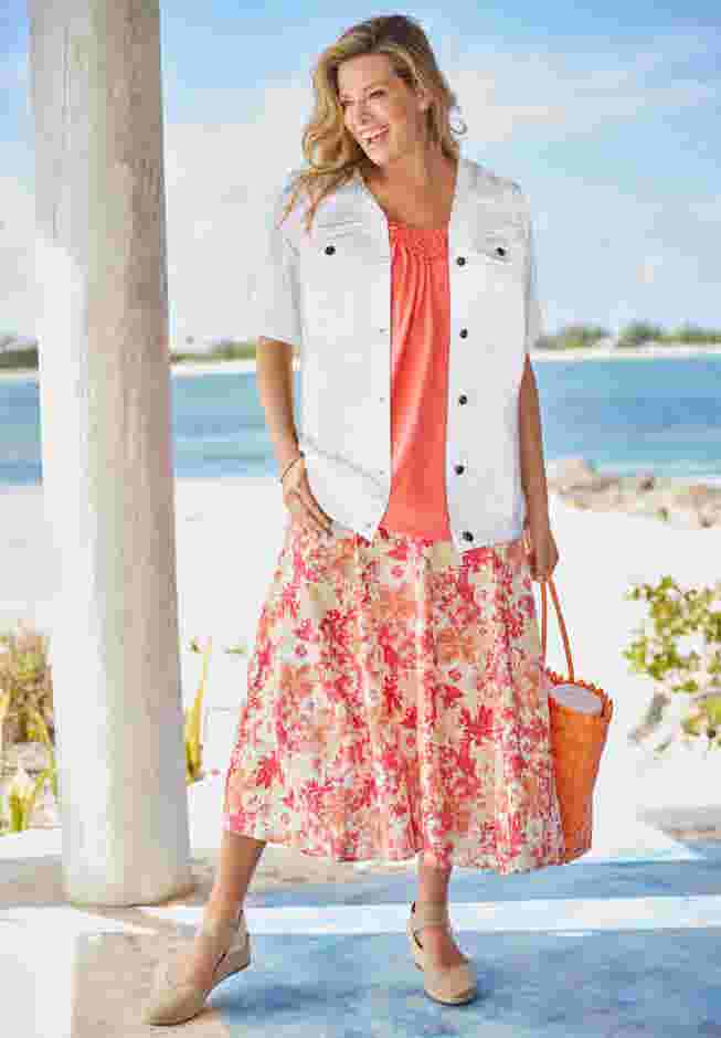 Short-Sleeve Denim Jacket image number 3