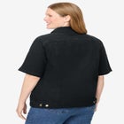 Short-Sleeve Denim Jacket image number null