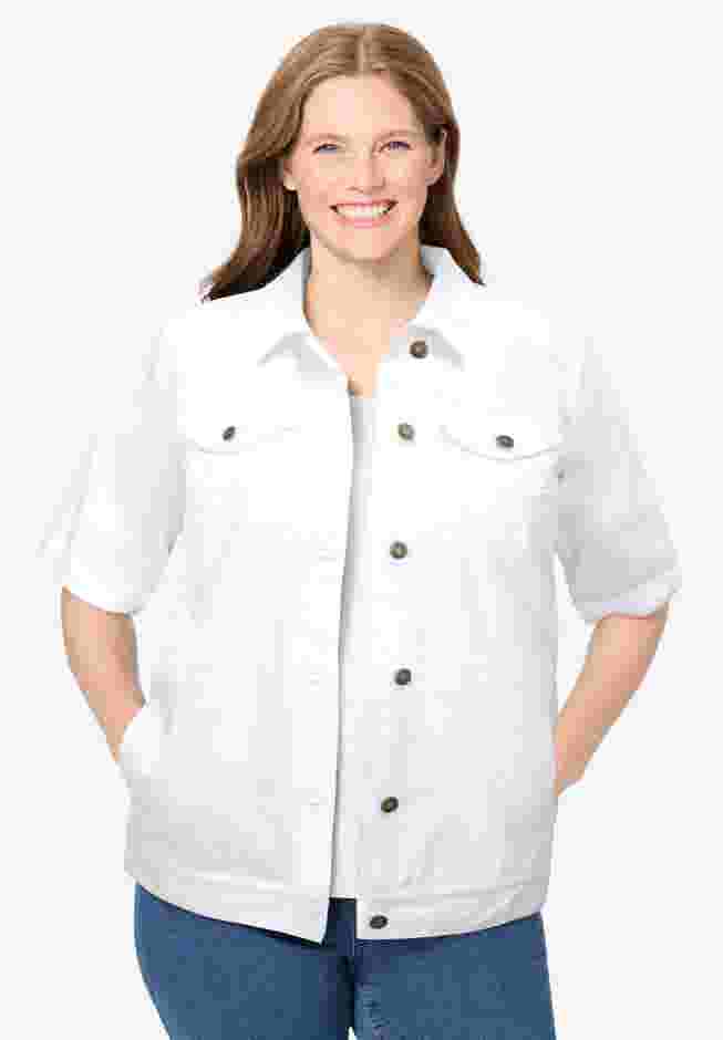 Short-Sleeve Denim Jacket image number 0