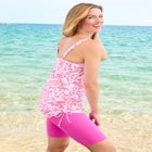 Longer-Length Side-Tie Tankini Top image number null