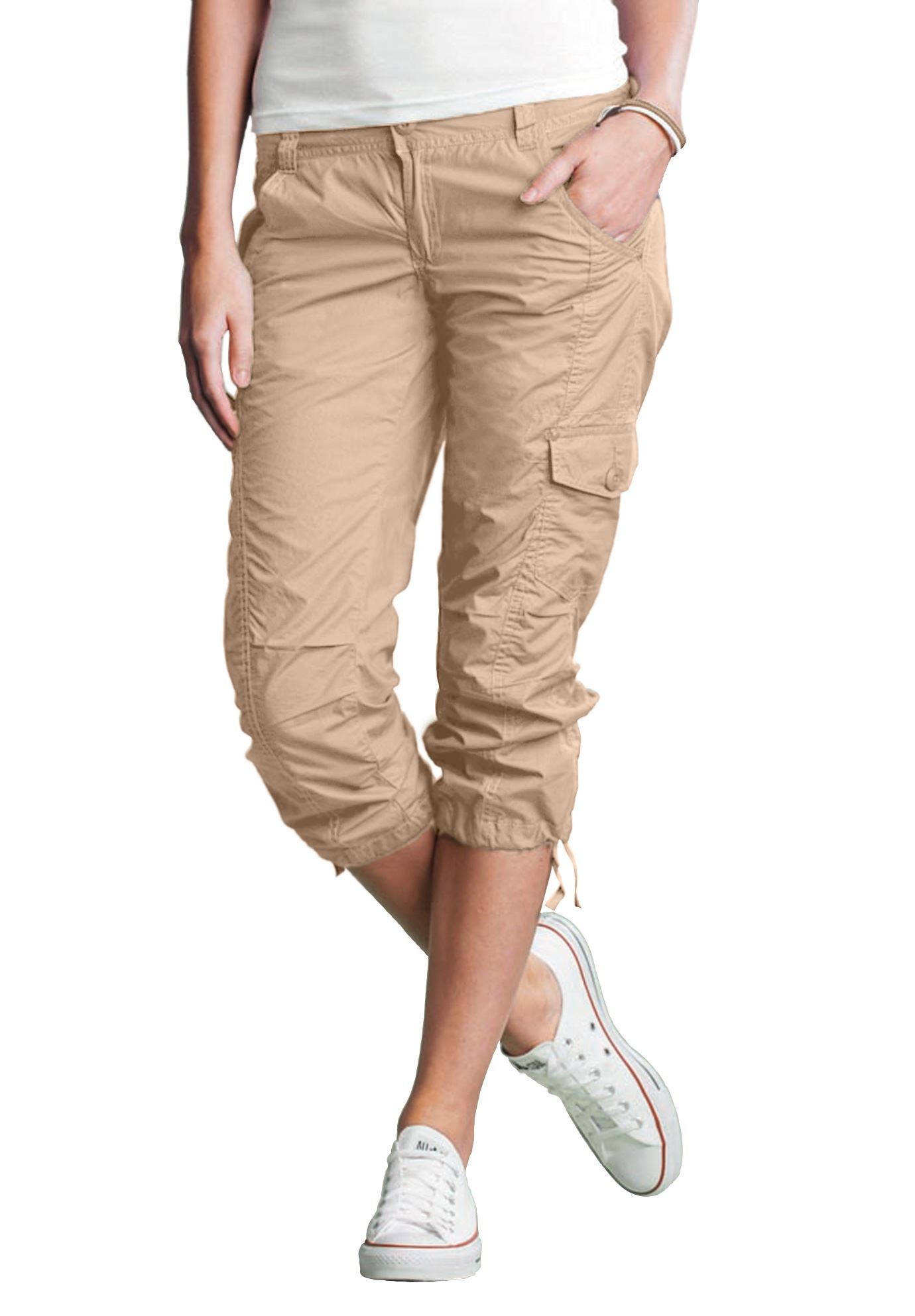 Stretch Cargo Capris by ellos&reg; image number 0
