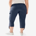 Stretch Mid-rise Cargo Capris image number null