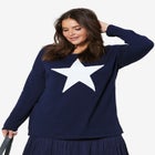 Star Applique Sweater image number null