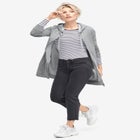 French Terry Long Zip Front Hoodie image number null